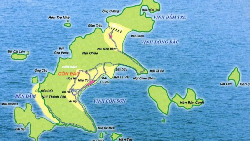 Bản đồ Côn Đảo.