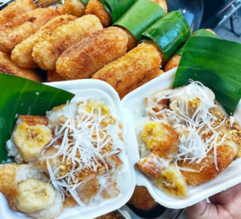 Chuối nếp nướng